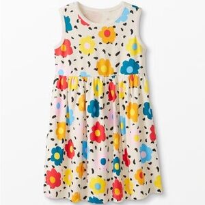 Hanna Andersson Multicolor Floral Kids Printed Play Dress Size 6-7